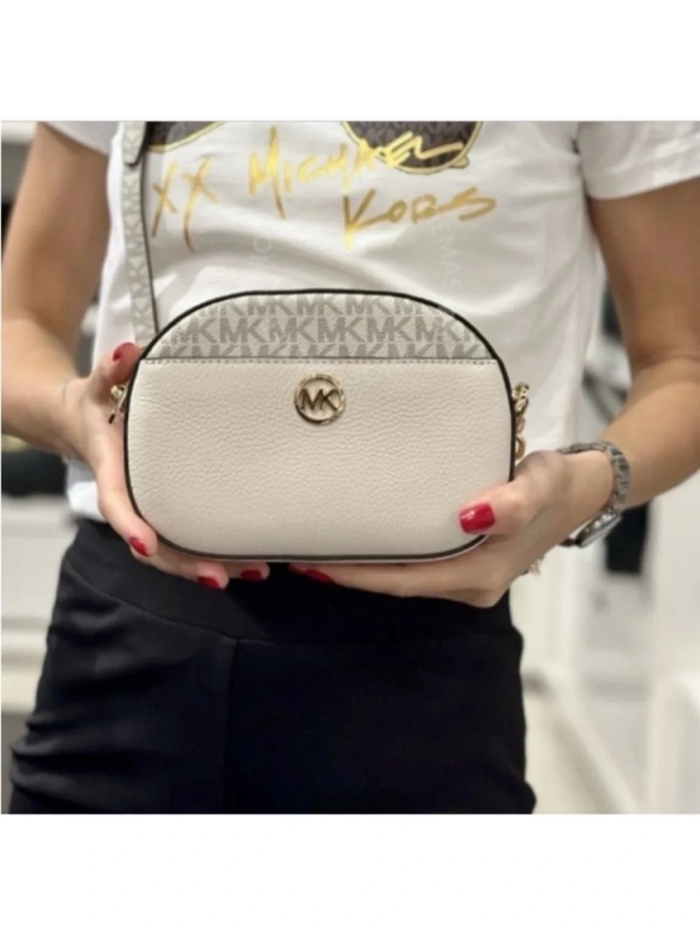 🆕- Michael Kors-Jet Set Glam Front Pocket Crossbody Leather Bag. 💖HOST PICK💖